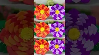 Beautiful paper flowers #papercrafts #paperflower