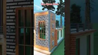 3D Exterior house design #trending #3dhouse #home  #shorts #trendingshorts #600sqft #3darchitect #3d