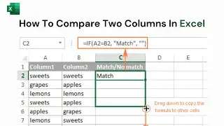 How to Compare Two Columns in Excel