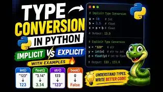 Type Conversion in Python | Implicit & Explicit Type Casting with Examples