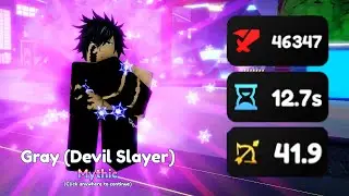 Evolved Gray (Devil Slayer) Showcase | Anime Adventures | ROBLOX
