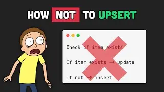 ✋🏽 Your UPSERT Code is Wrong (Here's The Fix)