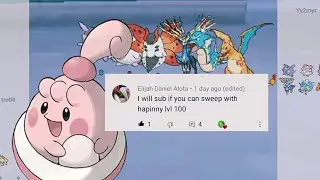 Level 100 Happiny sweep | challenge accepted @Elijah Daniel Alota. #pokemonshowdown #sweep