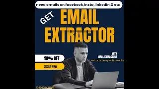New Email Lead Extractor - How To Extract emails on Facebook, Instagram, Linkedin, Tiktok