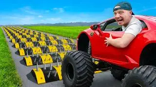 Super Car vs 1,000 Speed Bumps