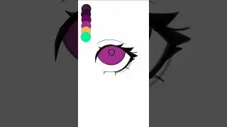 how to draw anime eyes 👁👄👁