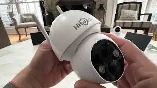 Hiseeu Solar Camera Wireless Outdoor, Home Security Camera System, 2.4G & 5G WiFi, Solar-Powered 4MP