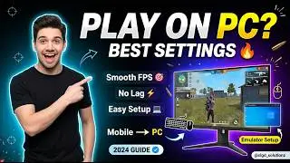 How to Play Free Fire on PC & Laptop | Best Settings & Emulator Setup Guide 2024| 🔥🔫