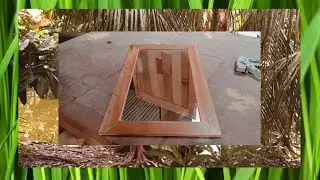 cara mudah membuat bingkai kaca cermin dari kayu