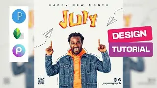 New month flyer design tutorial | Pixellab | Snapseed | Picsart