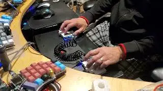 Chocofi 3x5+3 keyboard with Choc Robin switches, 1 minute typing test