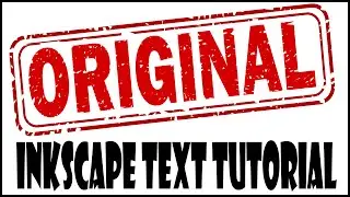 Inkscape Text Effects - How To Create Rubber Stamp Text Effect Using Calligraphy Tool
