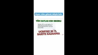 GUNCEL DENT PUAN HİLESİ 2019 TUM HATLAR 30 TL KAZANMA