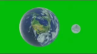 Earth and Moon green screen effect video collection 