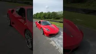 My dad enjoying his Ferrari we built for him 🙌❤️ #ferrari #f430
