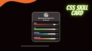 CSS3 Animated Skills Bar Ui Design With Hover Effect (No Talking) || Animated Skill Bar