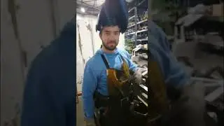 Welding aluminium #3 worker is at high temperature 😂