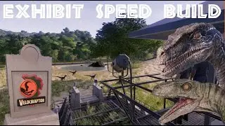 Velociraptor Exhibit Speed Build - Jurassic World Evolution