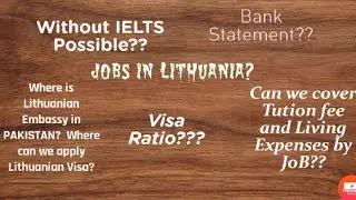 Ep - 1, Things you need to know before choosing Lithuania | Answers of your questions
