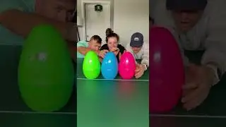 GIANT Surprise Egg Challenge Win Prize and Chocolate Balls mess 
