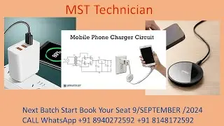 Mobile Charging Section  Schematics Diagrams part 1 in Tamil