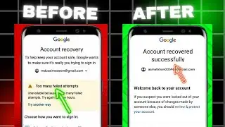 Too Many Failed Attempts Gmail || Gmail Too Many Failed Login Attempts Problem || 