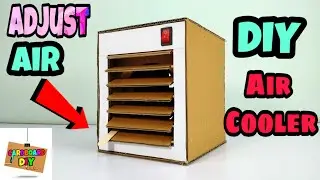 How to make cooler at home with adjustable air | How to make air cooler | Cooler kaise banate hain