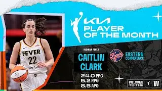 Caitlin Clark takes home BOTH Kia ROTM and Eastern Conference POTM for August 🔥