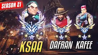 SIGMA Gameplay by RANK #1 Overwatch "KSAA" with Dafran and Kafee [OVERWATCH S21]