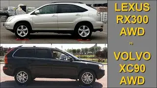 SLIP TEST - Lexus RX 300 AWD vs Volvo XC90 AWD  - 