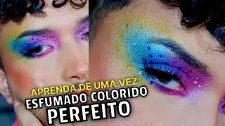 MAKE COLORIDA DO MOMENTO | Maquiagem bem Gringa e Fácil *MAKE DE MILHÕES* - Saile Bernardo