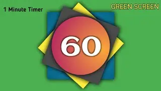 ⏰1 Minute Timer || 1 Minute Timer Green Screen || 1 Minute Timer With Music || NO COPYRIGHT