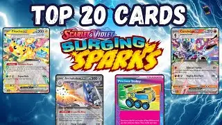 My Top 20 Surging Sparks Card List Which One Is The Best? Pokemon TCG