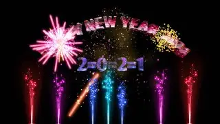 Happy new year 2021 Black screen video Green screen 2021