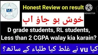 Good thing | Honest Review VU final term result fall 2023 | Don't worry guys