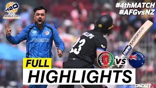 Afghanistan vs New Zealand 4th ICC T20 World Cup 2026 Match Highlights | AFG vs NZ Highlights 2026