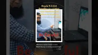 Be Careful | Steps for Restore Oracle RMAN on Windows | should be careful
