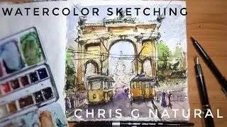 Watercolor Sketching with Chris G Natural ▲  Splash! ep.1