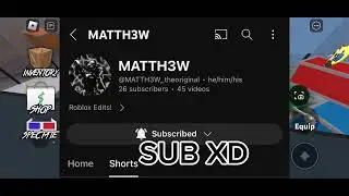 Shoutout XD @MATTH3W_theoriginal