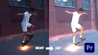 Can I change my video from night to day in Premiere Pro?