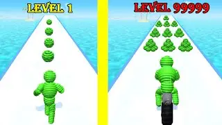Rope-Man Run - Level 1 VS Level 99999