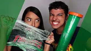THE DANGERS OF PLASTIC WRAP 😱 | Saran Wrapping My Sister