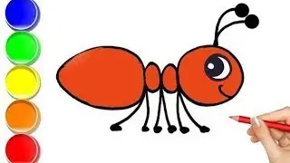 Bolalar uchun Chumoli rasm chizish/Drawing Ant for Children/Рисование Муравей для детей