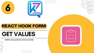 React Hook Form Tutorial - 6 - Get Values