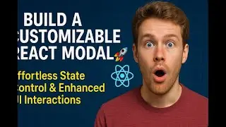 Build a Customizable React Modal 🚀 | Effortless State Control & Enhanced UI Interactions