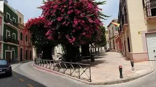 Almería España ciudad en el espejo del mar/Альмерия Испания город в зеркале моря