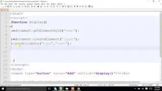 How To create Text fields dynamically using JavaScript?.
