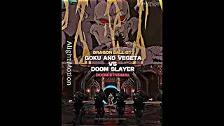 Goku and Vegeta Vs Doom slayer | #shorts #edit #dragonball #1v1 #anime #doomguy #debate #gogeta