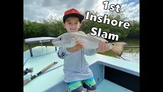 4 year old gets 1st Inshore Slam!