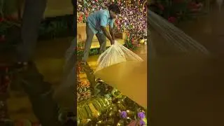 wedding decor with gold sheet looking fantastic || watch now subscribe for more #decoration